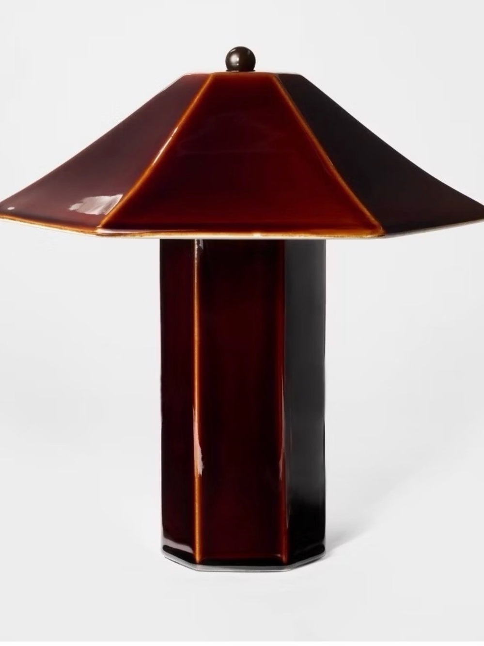 Ceramic Table Lamp Maroon - Threshold Studio McGee, Target